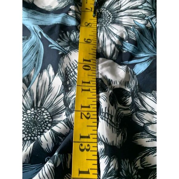 No‎ Boundaries Men's 3XL Skull Floral Swim Trunks Elastic Waist Multicolor - Picture 7 of 12